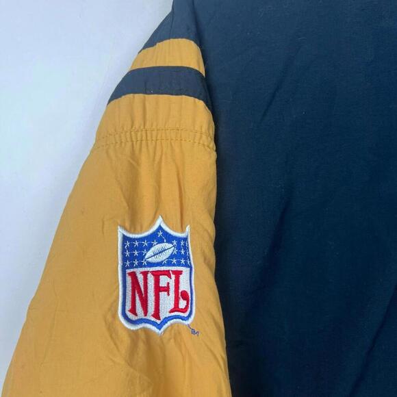 Vintage Fox Sports NFL Jacket XL Made in USA Game Sportswear LTD Blue Yellow - Picture 7 of 7